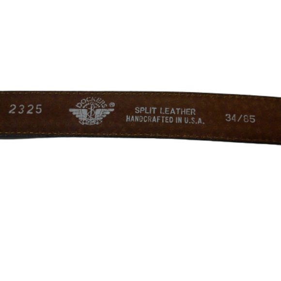 Dockers Mens Split Leather Handcrafted Belt size 34/85 Model 2325 - Picture 4 of 5